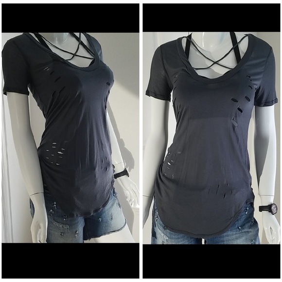 PPLA Charcoal Burnt Out Tee - Picture 3 of 8